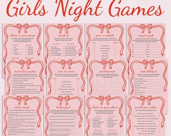 Printable Girls Night Games Girls Night Out Game Bundle Adult Ladies Night Decorations Fun Girl Weekend Ideas Girls Trip Games PDF SR1