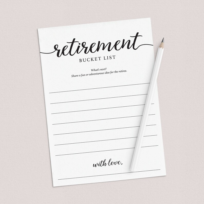 retirement-bucket-list-cards-printable-minimal-calligraphy-etsy