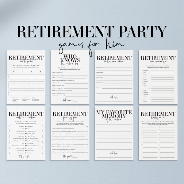 Retirement Party Ideas - Etsy
