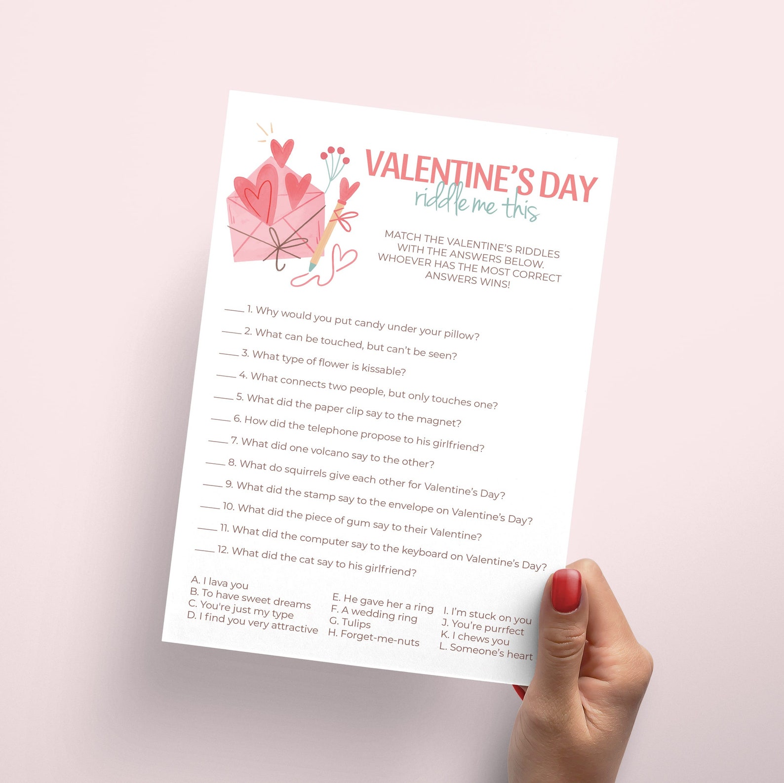 Valentine's Day Games Bundle Printable Valentines Party Game Pack ...