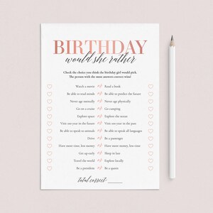 40th Birthday Games for Her Printable Adult Birthday Party | Etsy