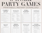 Work Party Games Printable Office Party Game Pack Team Party Games Coworker Bonding Ideas Staff Meeting Games Work Retreat Ideas Budget MB2