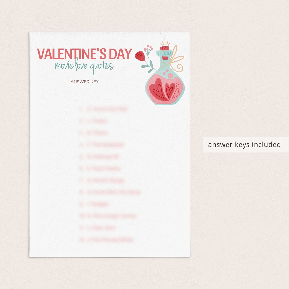 Valentine's Day Games Bundle Printable Valentines Party | Etsy