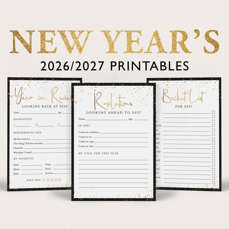 2026 New Years Cards - Etsy UK