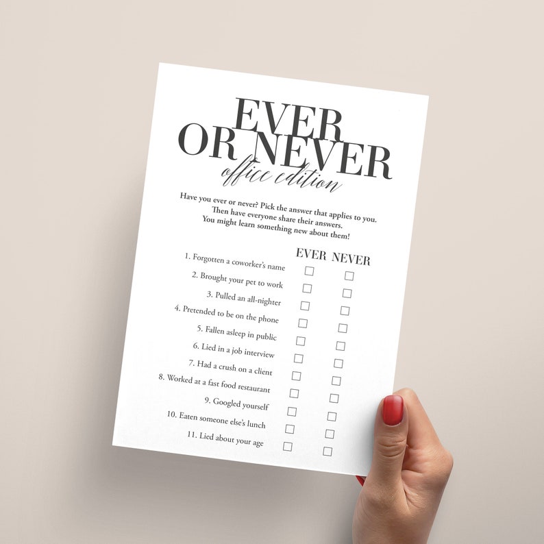 Office Party Games Bundle Printable Games for Work Team - Etsy
