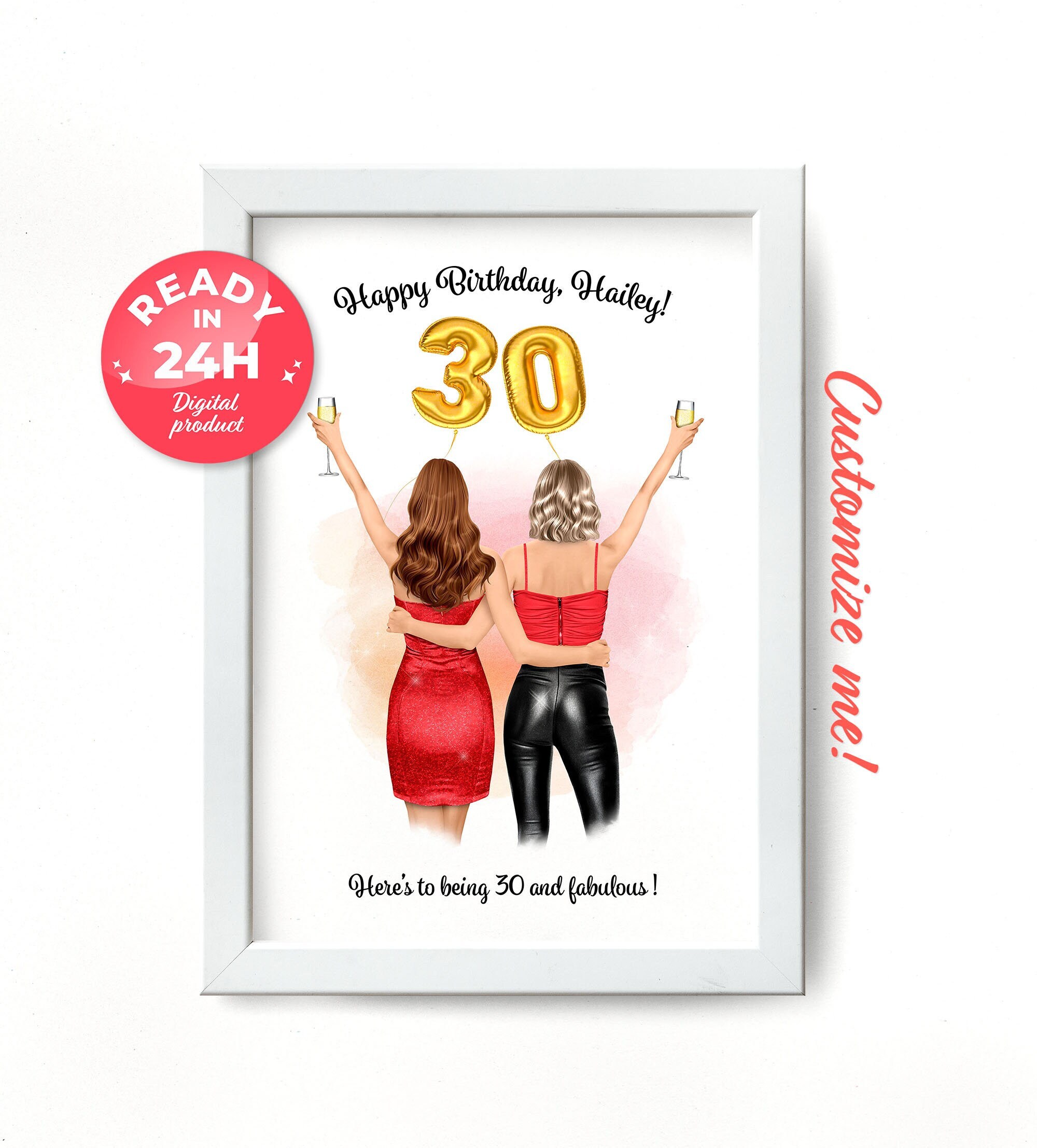 Beste Freundin Geburtstagsgeschenk 30. Geburtstagsgeschenk Etsy