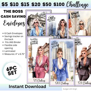 Saves Challenge Briefumschläge zum Ausdrucken: A6 Hefter (PDF Download)