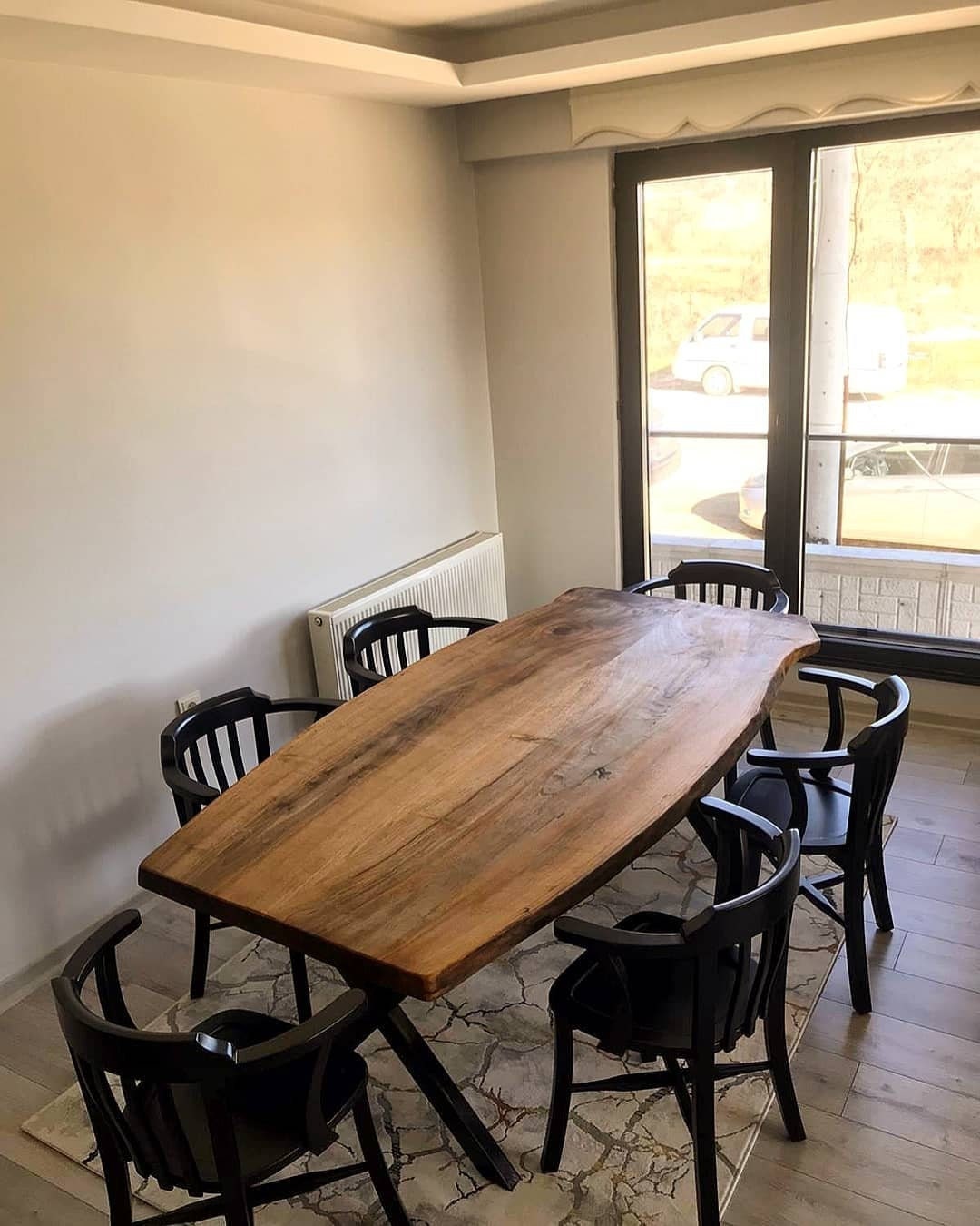 Table de Salle à Manger en Noyer, Table Cuisine, Bureau Bois Meubles Fabriqués sur Commande