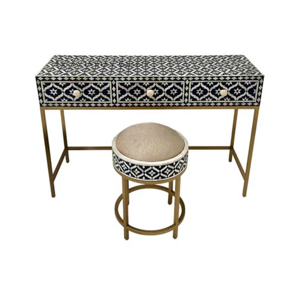 Vanity Table and Stools Etsy