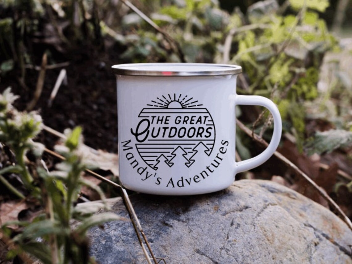 Personalised Enamel Camping Mug Campervan Gift Travel Gift Etsy UK