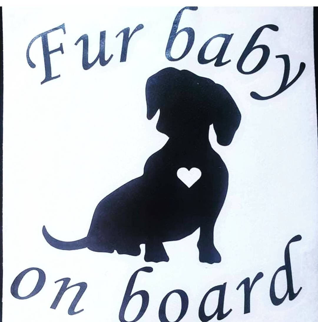 Dog Car Sticker Fur Baby Car Sticker Campervan Sticker Etsy UK
