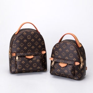 LV Louis Vuitton Women Fashion Daypack School Bag Leather Backpack