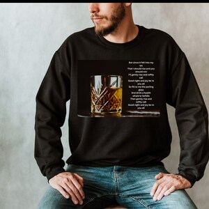 The Parting Glass, Unisex Heavy Blend Crewneck Sweatshirt, Scottish Gift for Him, Whisky Lover, Whisky Poem