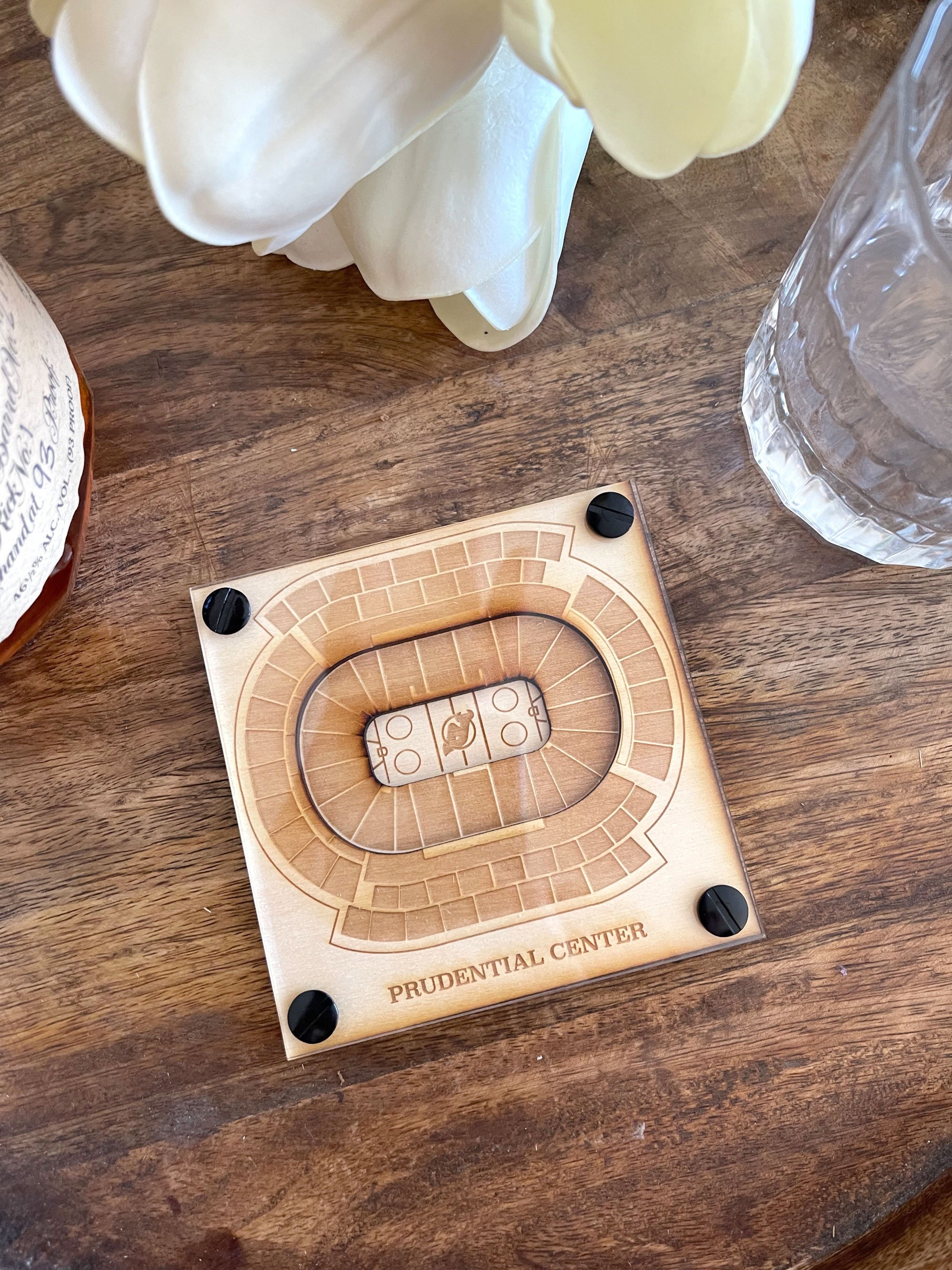 Coaster Rustic Wooden Coaster for Glasses Candles and Cups