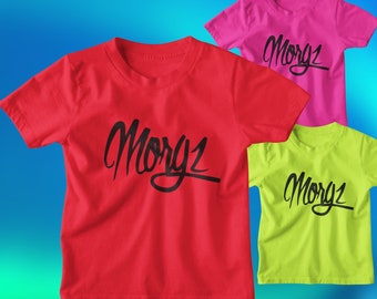 Team Morgz Custom Kids Youtuber T-Shirt MGZ Personalised Gaming Merch Gamer Tee 