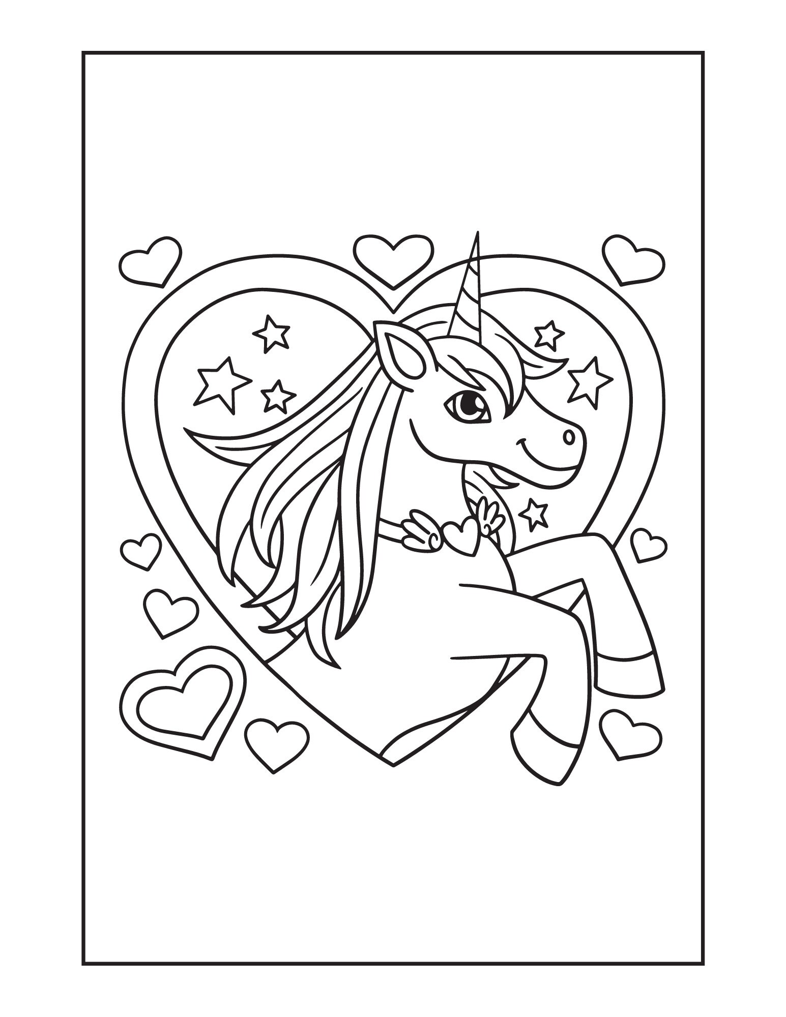 Unicorn Coloring Printable Book For Kids Fun Unicorn Coloring Sheets unicorn-coloring-printable-book-for-kids-fun-unicorn-coloring-sheets