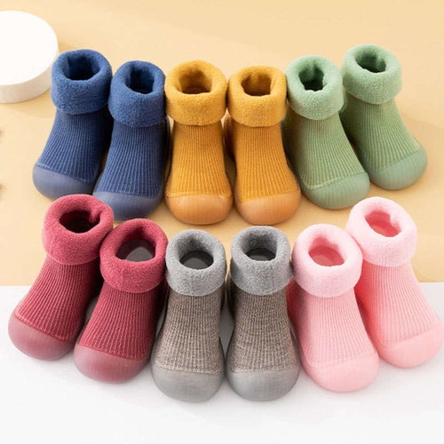 sock booties baby