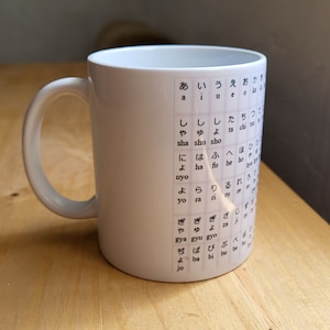 Hiragana Japanese Learning Mug