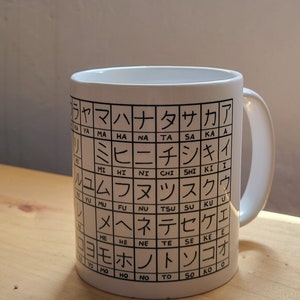 Japanese Katakana Learning Mug