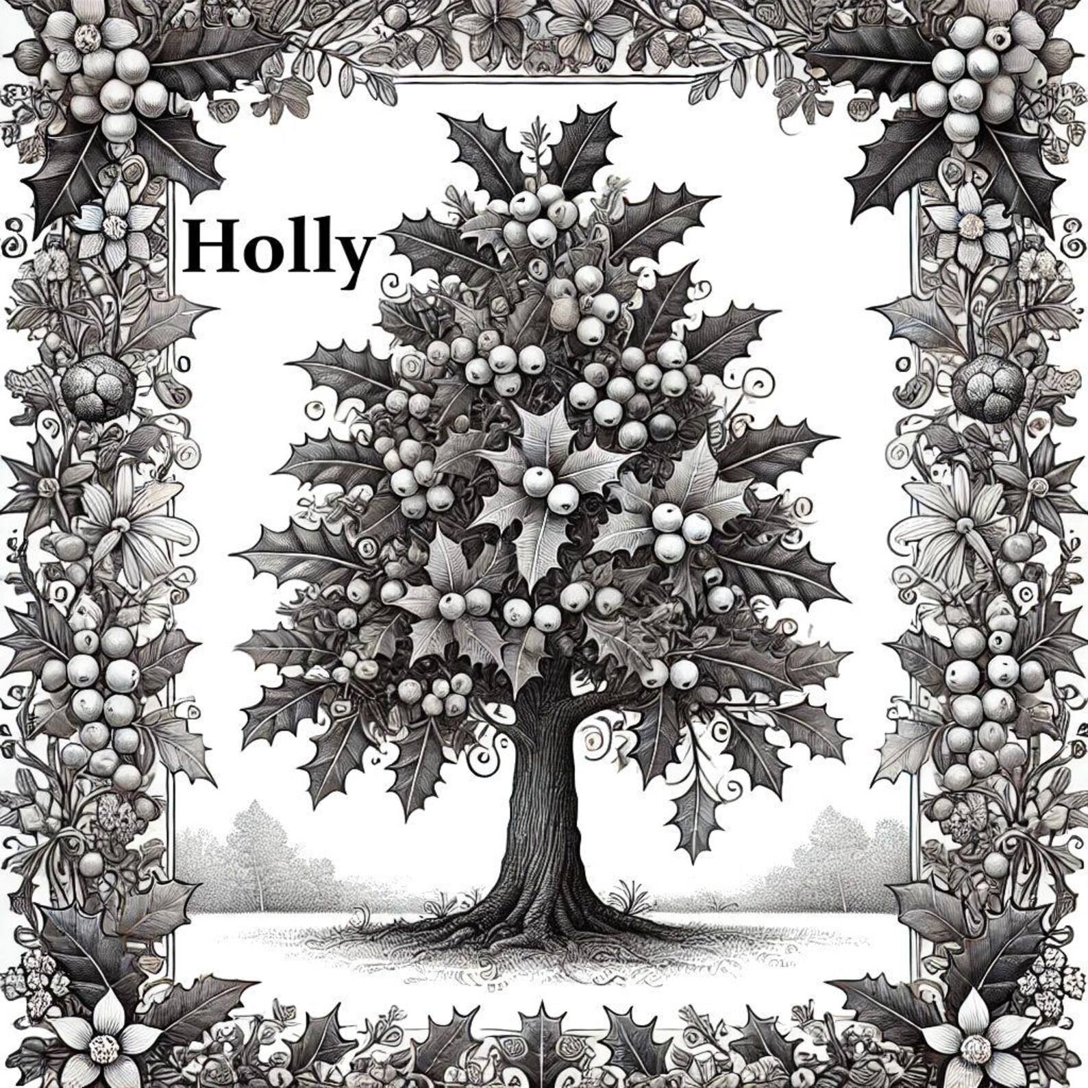 Celtic Birth Trees Coloring Book-adult/kids Coloring-stress Relief ...