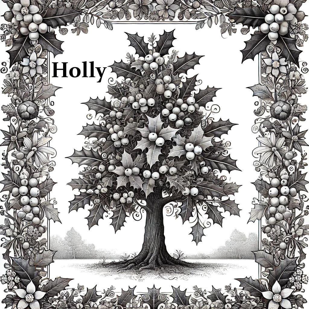 Celtic Birth Trees Coloring Book-adult/kids Coloring-stress Relief ...