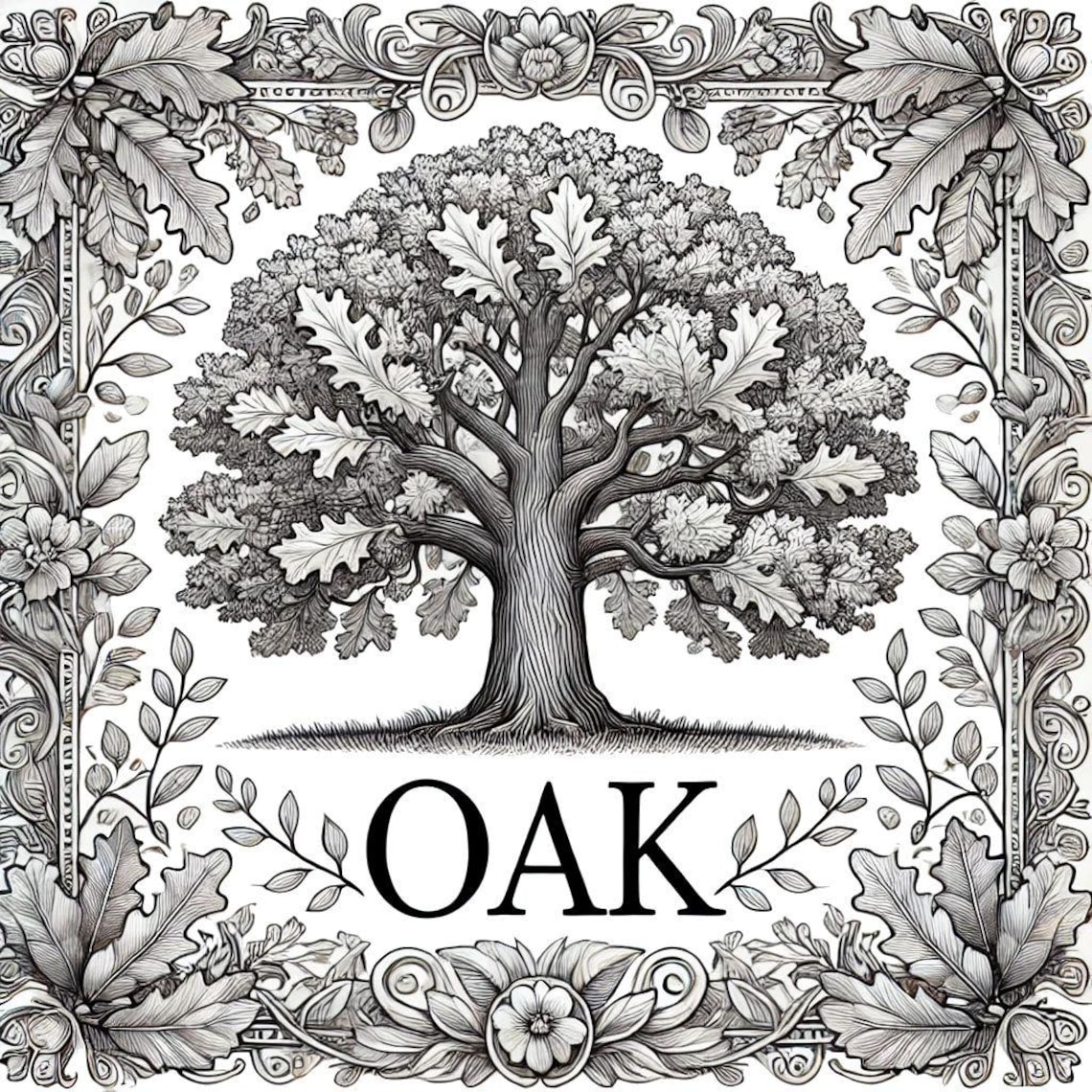 Celtic Birth Trees Coloring Book-adult/kids Coloring-stress Relief ...