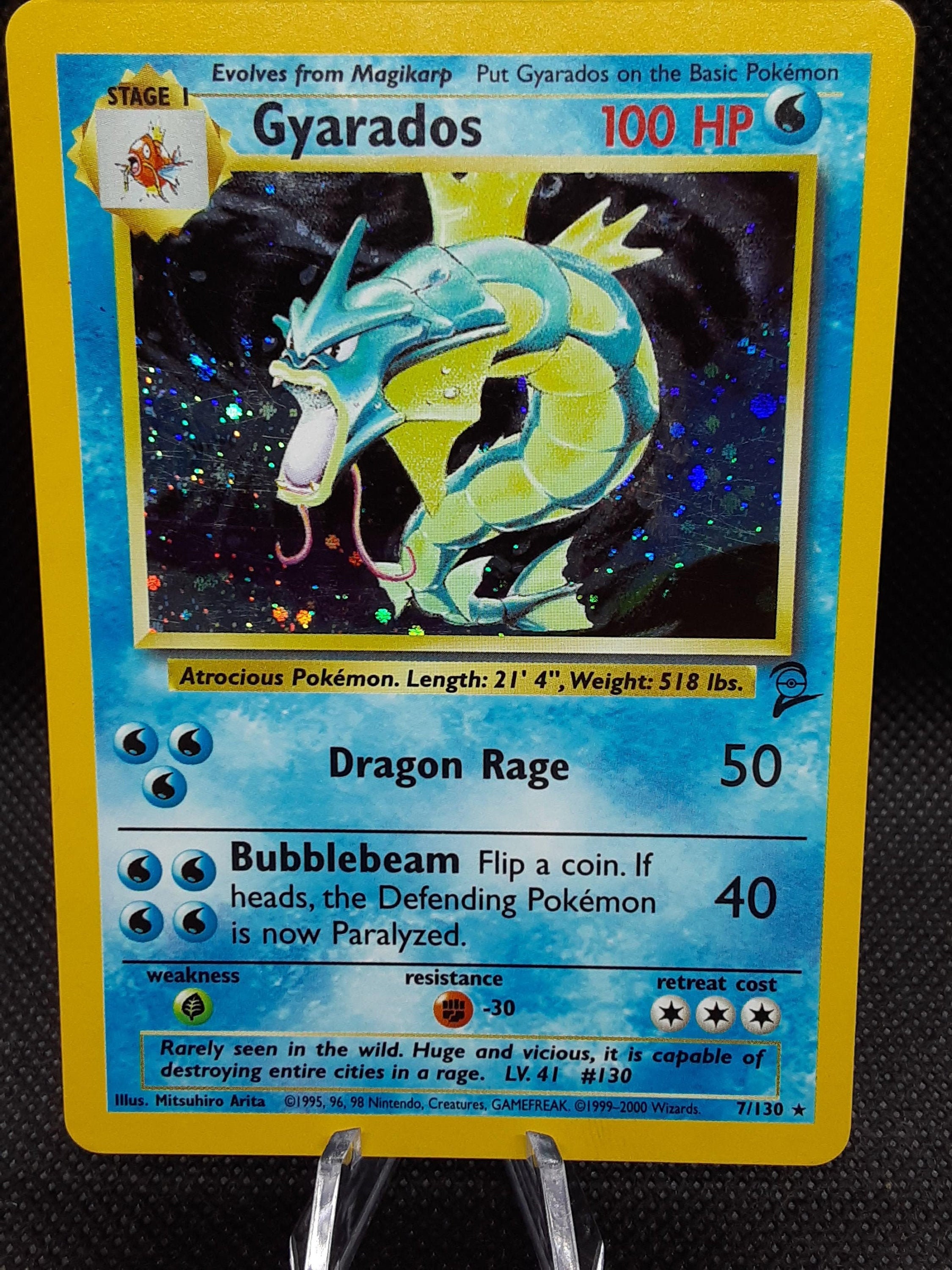 Pokemon Gyarados 7/130 foil card Etsy