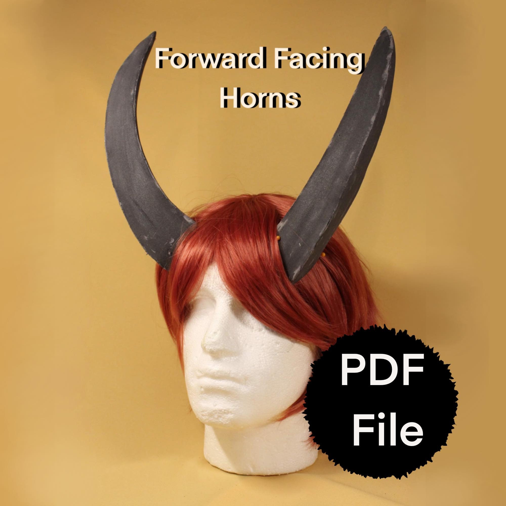 DIY Forward Facing Horns PDF Digital File Larping Fantasy Etsy