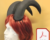 DIY Devil Horns Template, Cosplay Pattern (PDF)