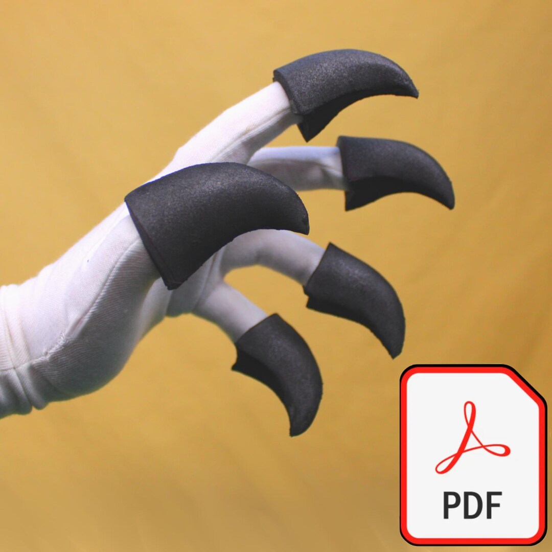DIY Talons Foam Claws Patterns Cosplay Puppets Larping Costume Fantasy ...