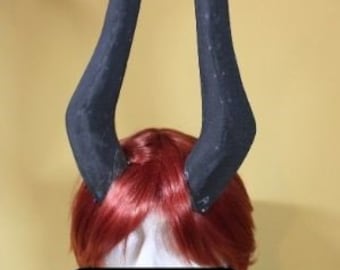 DIY Crown PDF cosplay Digital file Larping fantasy cosplay boss Demon Dragon Hazbin Template horns patterns EvaFoam Video Tutorial.