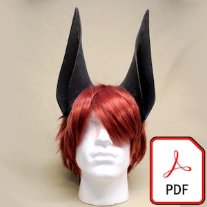 コスプレ用ウサギ型紙PDF：悪魔、デーモン、ドラゴン（動画チュートリアル付き）