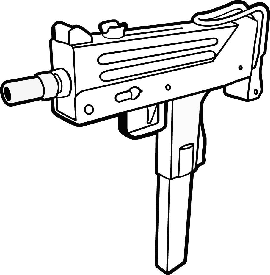 MAC10 MAC11 GUN svg cricut cut file