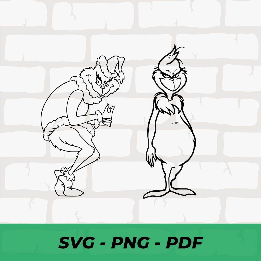 Grinch Face Svg Grinch Body Grinch Svg Bundle Grinch (Download Now) Etsy