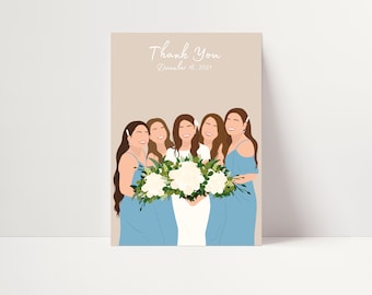 Personalisiertes Cartoon Portrait, Benutzerdefinierte Familien Illustration, Cartoon Haustier Portrait, Familien Portrait, Paar Portrait, Geschenk für Sie