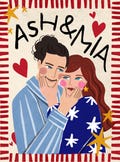 Custom Badly Drawn Portrait, Personalised Couple Portrait, Hand Drawn Quirky Portrait, Family Portrait from Photo, Cute Couple illustration product logo