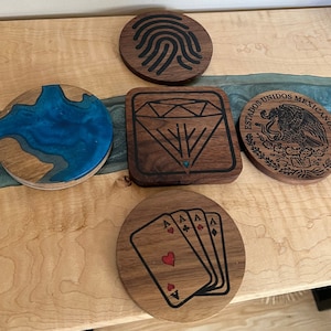 Coasters - Modern with Epoxy Inlay