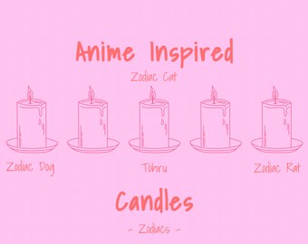 Anime Inspired Candles | Anime Candles | Custom Anime Candles | Customizable Anime Candles | Masculine and Feminine Scents | Graduation Gift