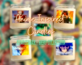 NEW Anime Inspired Candles | Anime Candles | Custom Anime Candles | Customizable Anime Candles | Masculine and Feminine Scents