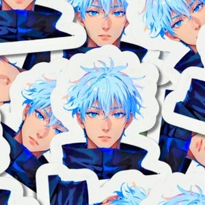 Strongest•Sorcerer•Boy Anime Stickers | Anime Stickers | Anime Inspired Stickers | Water Bottle Stickers | Holographic Stickers