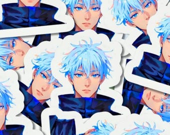Strongest•Sorcerer•Boy Anime Stickers | Anime Stickers | Anime Inspired Stickers | Water Bottle Stickers | Holographic Stickers