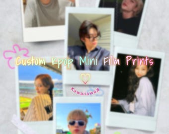 Custom Kpop Mini Prints | Kpop Film Prints | Custom Photo Prints | Instant Film Prints