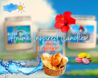 NEW Anime Inspired Candles | Anime Candles | Custom Anime Candles | Customizable Anime Candles | Masculine and Feminine Scents