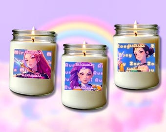 Kpop•Hunter•Girls Inspired Candles | Kpop Fragrances | Kpop Candles
