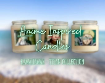 NEW Anime Inspired Candles | Anime Candles | Custom Anime Candles | Customizable Anime Candles | Masculine and Feminine Scents