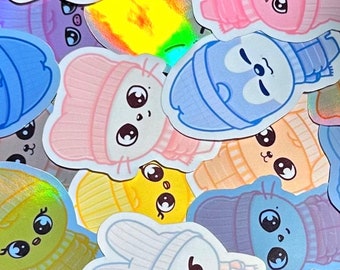 WinterSkzoo•Stickers | Skzoo•Stickers | Kpop Stickers | Kpop Inspired Stickers | Water Bottle Stickers | Holographic Stickers