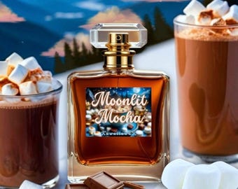 Moonlit•Mocha Perfume Oil | Limited Edition | Natural Perfume | Winter Perfume | Christmas Perfume | Hot•Chocolate Perfume | Gourmand