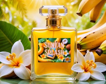 Limited Edition | Suntan•Splash Perfume Oil | Summer Perfume Oil | Banana Perfume | Tropical Perfume | Beach Perfume | Body & Room Spray
