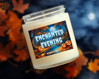 Enchanted•Evening Candle | Limited Edition | Natural Soy Candle | Fall Candle | Cinnamon Candle | Leaves Candle