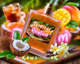 Tropical•Rhythm Perfume | Coconut•Mango Body Oil | Coconut Perfume | Perfume Oil | Body Mist | Beach Scents
